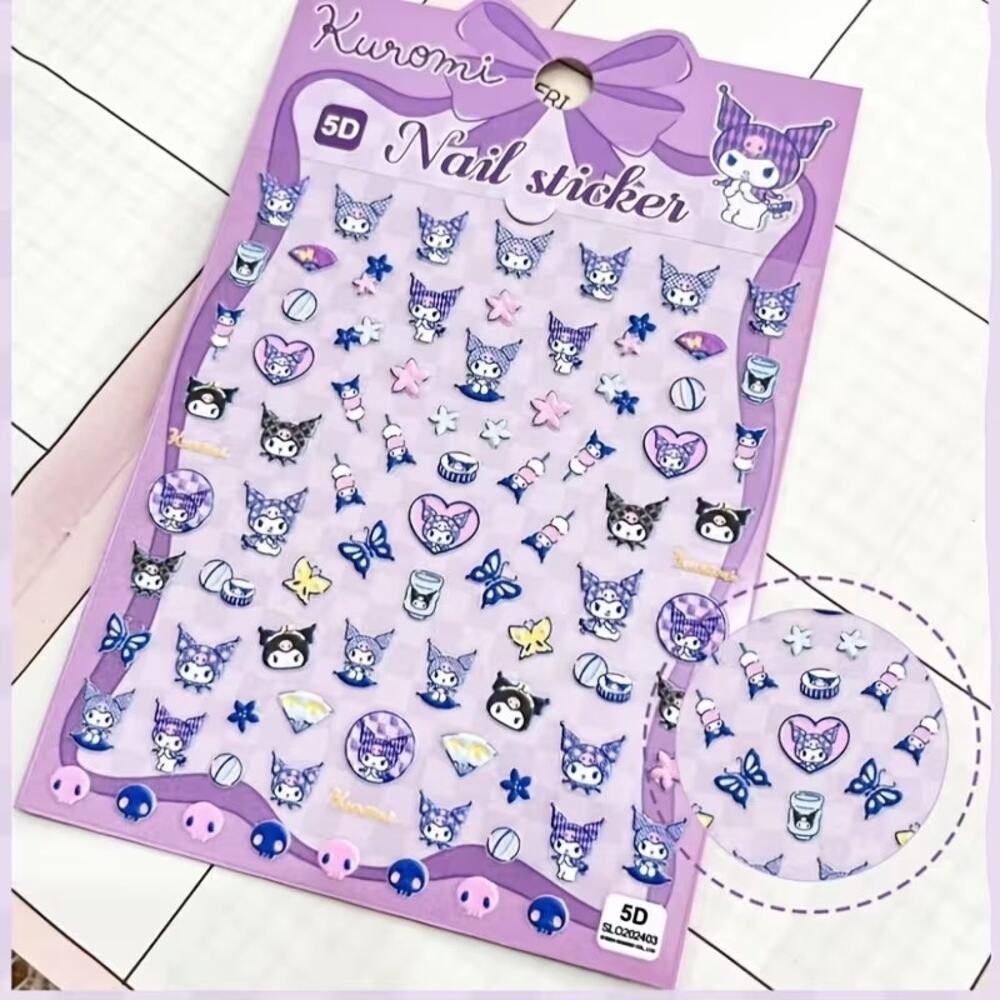 #6656 Hello Kitty & Friends Kuromi Edition Licensed nail art